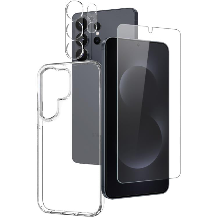 Custodia in TPU NORTHJO con pellicola per schermo e obiettivo, supporta lo sblocco tramite impronta digitale, For Samsung Galaxy S26+ 5G, For Samsung Galaxy S26 Ultra 5G, For Samsung Galaxy S26 5G, For Samsung Galaxy S25 Edge 5G, For Samsung Galaxy S25...
