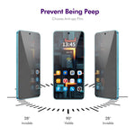 ENKAY Pellicola in vetro temperato anti-sguardo per la privacy, facile da installare, For Samsung Galaxy A36 / 56, For Samsung Galaxy A26, For Samsung Galaxy A16 4G / 5G, For Samsung Galaxy A06 4G, For Samsung Galaxy S24 FE 5G
