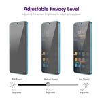 ENKAY Pellicola in vetro temperato anti-sguardo per la privacy, facile da installare, For Samsung Galaxy A36 / 56, For Samsung Galaxy A26, For Samsung Galaxy A16 4G / 5G, For Samsung Galaxy A06 4G, For Samsung Galaxy S24 FE 5G