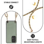 Custodia per telefono con retro in pelle con trama in fibra di carbonio e tracolla, For Samsung Galaxy S24 Ultra 5G, For Samsung Galaxy S24+ 5G, For Samsung Galaxy S24 5G, For Samsung Galaxy A15