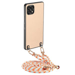 Custodia per telefono con retro in pelle con trama in fibra di carbonio e tracolla, For Samsung Galaxy S22 5G, For Samsung Galaxy A13 5G, For Samsung Galaxy A22 4G, For Samsung Galaxy A22 5G