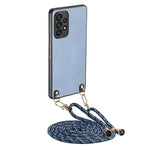 Custodia per telefono con retro in pelle con trama in fibra di carbonio e tracolla, For Samsung Galaxy S21 FE 5G, For Samsung Galaxy A32 4G, For Samsung Galaxy A32 5G, For Samsung Galaxy S21 5G