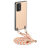 Custodia per telefono con retro in pelle con trama in fibra di carbonio e tracolla, For Samsung Galaxy A53, For Samsung Galaxy A72 5G / 4G, For Samsung Galaxy A52 5G / 4G, For Samsung Galaxy Note20 Ultra