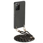 Custodia per telefono con retro in pelle con trama in fibra di carbonio e tracolla, For Samsung Galaxy A53, For Samsung Galaxy A72 5G / 4G, For Samsung Galaxy A52 5G / 4G, For Samsung Galaxy Note20 Ultra