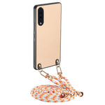 Custodia per telefono con retro in pelle con trama in fibra di carbonio e tracolla, For Samsung Galaxy Note20, For Samsung Galaxy A70 / A70s, For Samsung Galaxy A50 / A50s, For Samsung Galaxy Note10