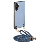 Custodia per telefono con retro in pelle con trama in fibra di carbonio e tracolla, For Samsung Galaxy Note20, For Samsung Galaxy A70 / A70s, For Samsung Galaxy A50 / A50s, For Samsung Galaxy Note10