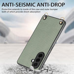 Custodia per telefono con retro in pelle con trama in fibra di carbonio e tracolla, For Samsung Galaxy A57 5G, For Samsung Galaxy A37 5G, For Samsung Galaxy A56 5G, For Samsung Galaxy A36 5G