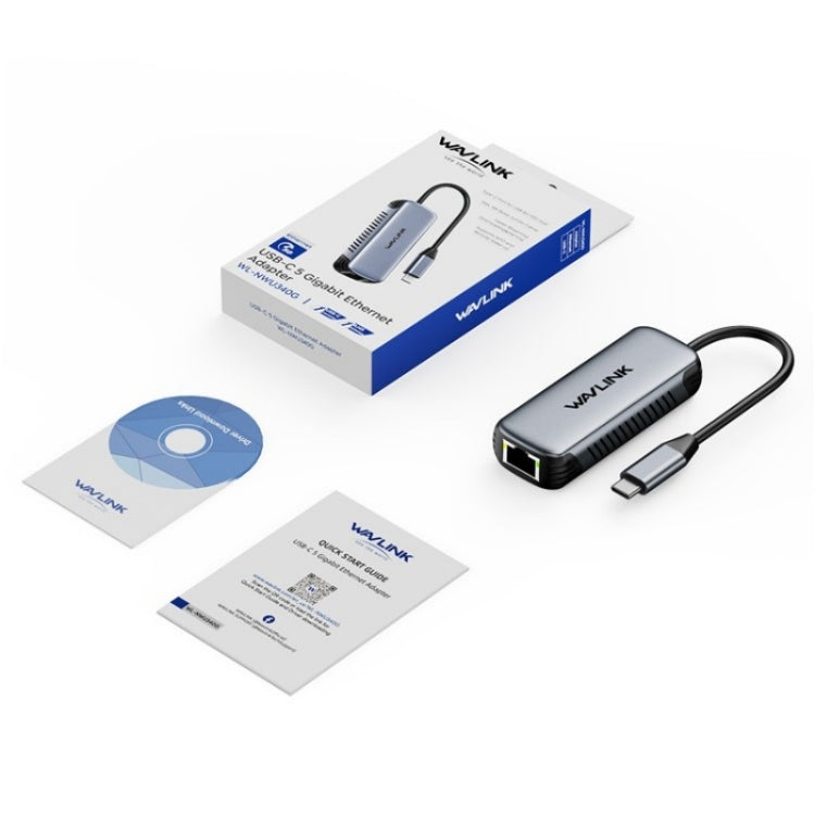 Convertitore di rete cablato WAVLINK NWU340G 5Gbps Adattatore Gigabit Ethernet USB-C a RJ45