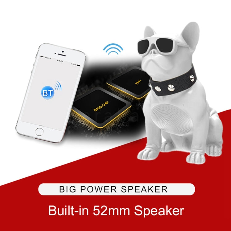 Altoparlante Bluetooth wireless stereo Bulldog CH-M10, supporto scheda TF / disco U / FM, White, Red