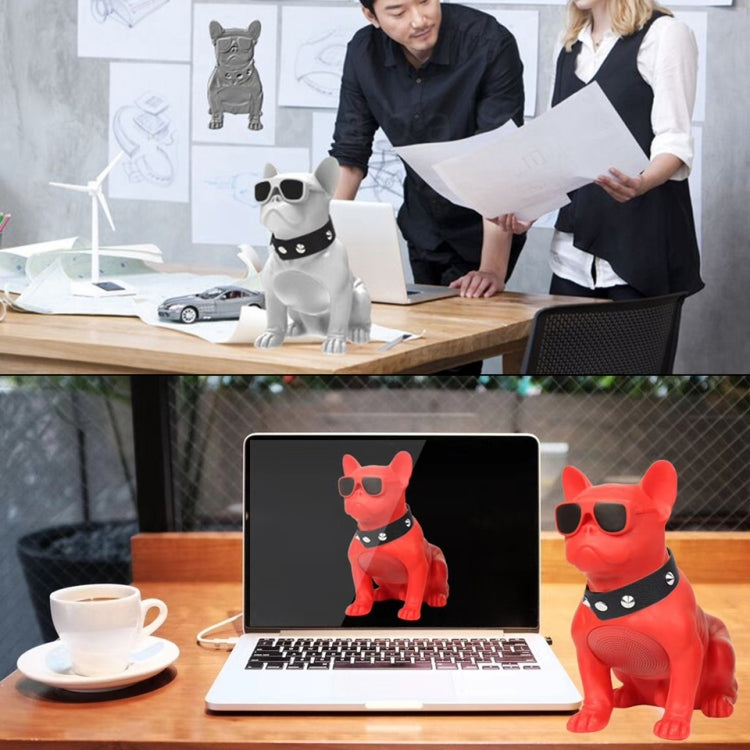 Altoparlante Bluetooth wireless stereo Bulldog CH-M10, supporto scheda TF / disco U / FM, White, Red