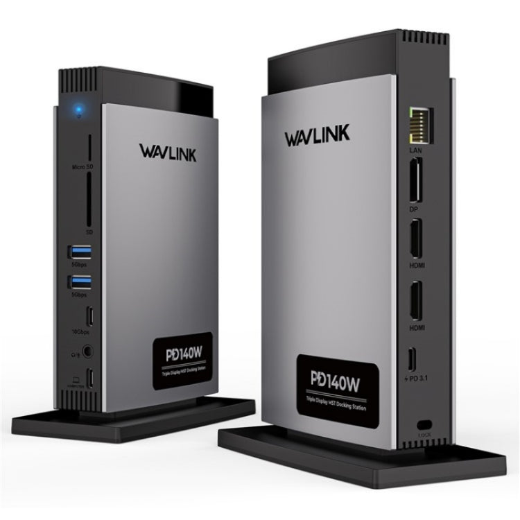 WAVLINK WL-UMD26 11 in 1 140W PD 3.1 USB-C 8K Displayport Stazione di ricarica