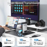WAVLINK WL-UMD26 11 in 1 140W PD 3.1 USB-C 8K Displayport Stazione di ricarica