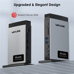 WAVLINK WL-UMD26 11 in 1 140W PD 3.1 USB-C 8K Displayport Stazione di ricarica