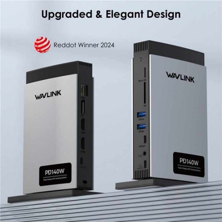 WAVLINK WL-UMD26 11 in 1 140W PD 3.1 USB-C 8K Displayport Stazione di ricarica