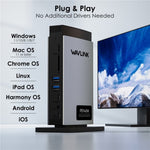 WAVLINK WL-UMD26 11 in 1 140W PD 3.1 USB-C 8K Displayport Stazione di ricarica