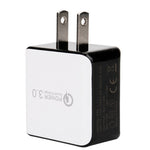 Caricabatterie rapido USB QC 3.0 con spina americana