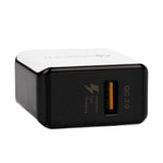Caricabatterie rapido USB QC 3.0 con spina americana