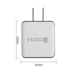 Caricabatterie rapido USB QC 3.0 con spina americana