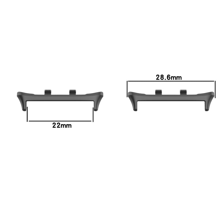1 Pair 22mm Stainless Steel Metal Strap Connector For Honor Watch 5