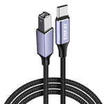 Cavo USB C a USB 2.0 B intrecciato in nylon 0,5-2 metri