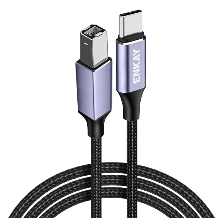 Cavo USB C a USB 2.0 B intrecciato in nylon 0,5-2 metri