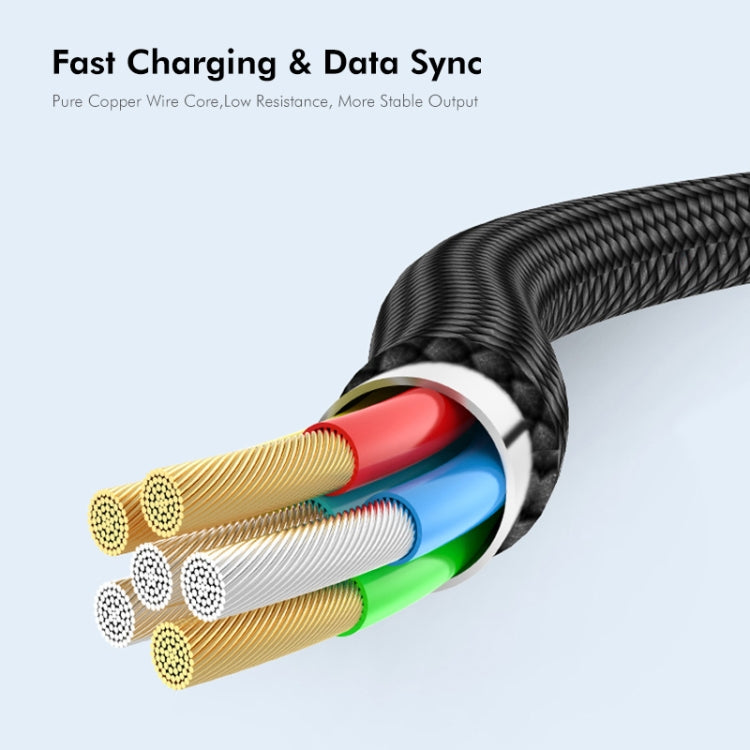 Cavo USB C a USB 2.0 B intrecciato in nylon 0,5-2 metri