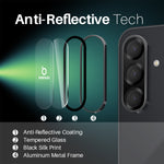 Pellicola protettiva per obiettivo della fotocamera NORTHJO con anello in metallo e vetro temperato, For Samsung Galaxy A56 5G, For Samsung Galaxy A26 5G, For Samsung Galaxy A36 5G