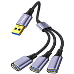 ENKAY ENK-CB172 Cavo di prolunga splitter USB 2.0 a 3 USB 2.0 OTG, 0.5m, 1.2m