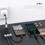 ENKAY ENK-CB172 Cavo di prolunga splitter USB 2.0 a 3 USB 2.0 OTG, 0.5m, 1.2m