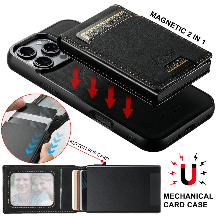 Custodia per telefono posteriore rimovibile MagSafe 2 in 1 con texture Litchi H19 di Suteni, For Samsung Galaxy S22+ 5G, For Samsung Galaxy S22 5G, For Samsung Galaxy Note20 Ultra 5G, For Samsung Galaxy Note20 5G