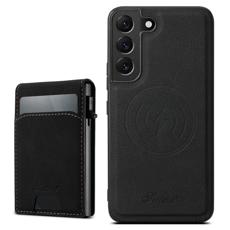 Custodia per telefono posteriore rimovibile MagSafe 2 in 1 con texture Litchi H19 di Suteni, For Samsung Galaxy S26+ 5G, For Samsung Galaxy S26 Ultra 5G, For Samsung Galaxy S25 5G, For Samsung Galaxy S25+ 5G, For Samsung Galaxy S25 Ultra 5G            ...
