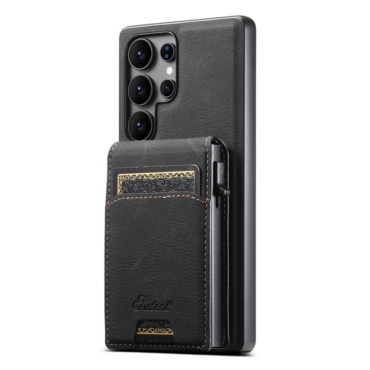 Custodia per telefono posteriore rimovibile MagSafe 2 in 1 con texture Litchi H19 di Suteni, For Samsung Galaxy S26+ 5G, For Samsung Galaxy S26 Ultra 5G, For Samsung Galaxy S25 5G, For Samsung Galaxy S25+ 5G, For Samsung Galaxy S25 Ultra 5G            ...