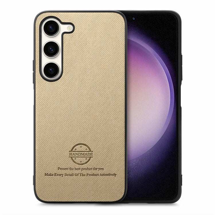 Custodia per telefono in pelle con retro in tessuto twill, For Samsung Galaxy A32 5G, For Samsung Galaxy S21 5G, For Samsung Galaxy S21+ 5G