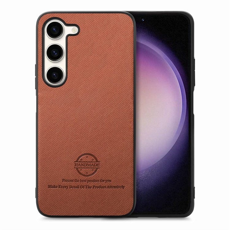 Custodia per telefono in pelle con retro in tessuto twill, For Samsung Galaxy A32 5G, For Samsung Galaxy S21 5G, For Samsung Galaxy S21+ 5G