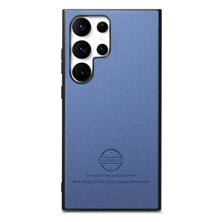 Custodia per telefono in pelle con retro in tessuto twill, For Samsung Galaxy S21 Ultra 5G, For Samsung Galaxy A06, For Samsung Galaxy A16
