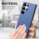 Custodia per telefono in pelle con retro in tessuto twill, For Samsung Galaxy S21 Ultra 5G, For Samsung Galaxy A06, For Samsung Galaxy A16