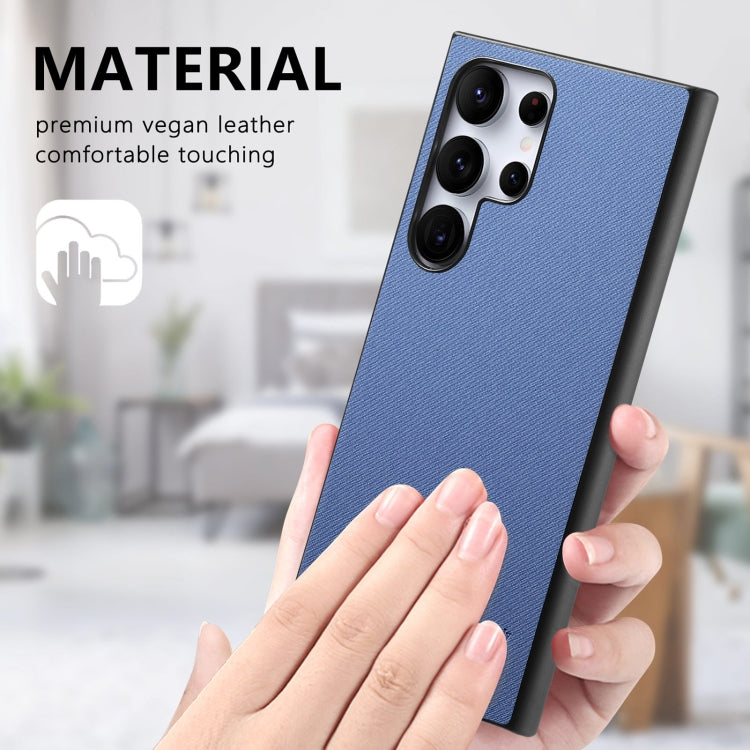 Custodia per telefono in pelle con retro in tessuto twill, For Samsung Galaxy S21 Ultra 5G, For Samsung Galaxy A06, For Samsung Galaxy A16