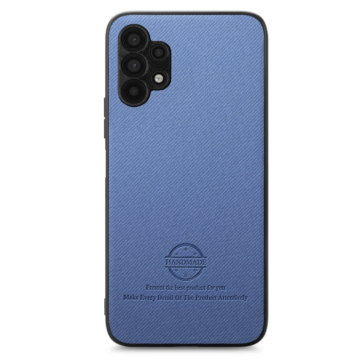 Custodia per telefono in pelle con retro in tessuto twill, For Samsung Galaxy A32 5G, For Samsung Galaxy S21 5G, For Samsung Galaxy S21+ 5G