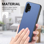 Custodia per telefono in pelle con retro in tessuto twill, For Samsung Galaxy A32 5G, For Samsung Galaxy S21 5G, For Samsung Galaxy S21+ 5G