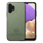 Custodia per telefono in pelle con retro in tessuto twill, For Samsung Galaxy A32 5G, For Samsung Galaxy S21 5G, For Samsung Galaxy S21+ 5G