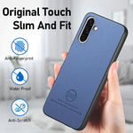 Custodia per telefono in pelle con retro in tessuto twill, For Samsung Galaxy A26, For Samsung Galaxy A36, For Samsung Galaxy S25 5G