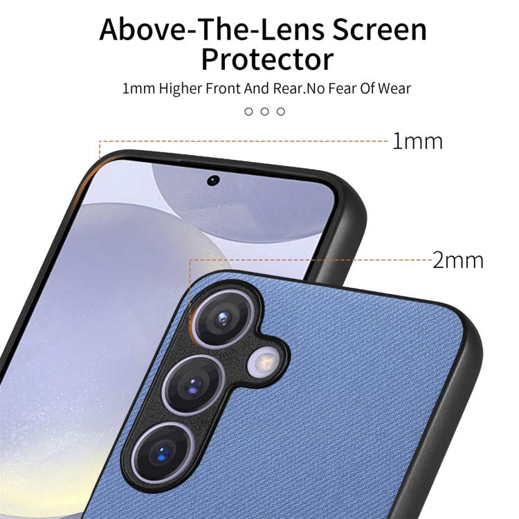 Custodia per telefono in pelle con retro in tessuto twill, For Samsung Galaxy A57 5G, For Samsung Galaxy A37 5G, For Samsung Galaxy A56 5G