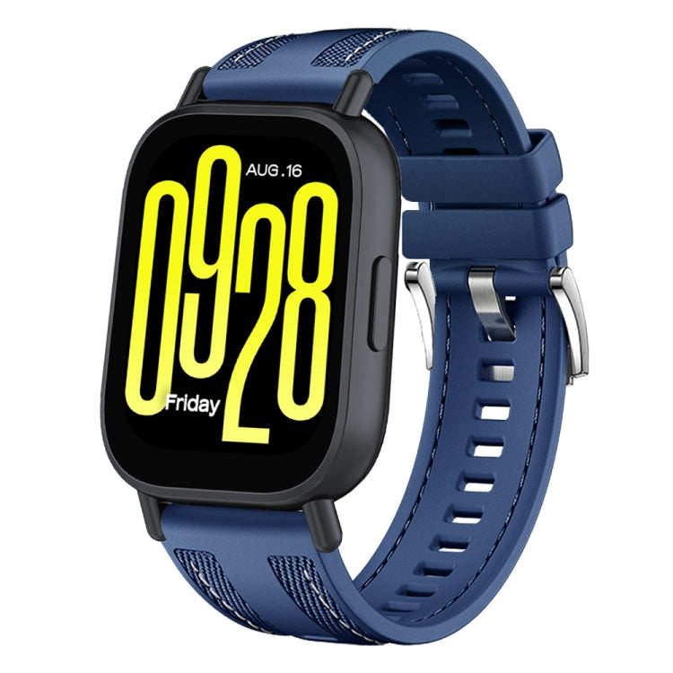 Cinturino per orologio in silicone ibrido in nylon da 22 mm con connettore a pressione, For Redmi Watch 5 Active / Watch 5 Lite