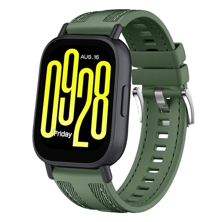 Cinturino per orologio in silicone ibrido in nylon da 22 mm con connettore a pressione, For Redmi Watch 5 Active / Watch 5 Lite