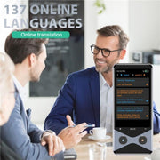 V9000 supporta 137 lingue AI Smart Translator 4G WiFi Offline Photo Translation Device