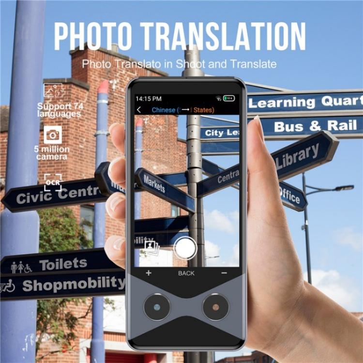 V9000 supporta 137 lingue AI Smart Translator 4G WiFi Offline Photo Translation Device
