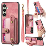 Portafoglio con cinturino a croce retrò in pelle con custodia per telefono, For Samsung Galaxy A57 5G, For Samsung Galaxy A37 5G, For Samsung Galaxy S25 Edge 5G, For Samsung Galaxy A56 5G