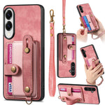 Portafoglio con cinturino a croce retrò in pelle con custodia per telefono, For Samsung Galaxy A57 5G, For Samsung Galaxy A37 5G, For Samsung Galaxy S25 Edge 5G, For Samsung Galaxy A56 5G