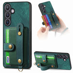 Portafoglio con cinturino a croce retrò in pelle con custodia per telefono, For Samsung Galaxy A57 5G, For Samsung Galaxy A37 5G, For Samsung Galaxy S25 Edge 5G, For Samsung Galaxy A56 5G