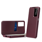 Custodia per telefono in pelle Smart View Window con slot per carte, For Galaxy A17, For Galaxy Z Fold7 5G, For Galaxy S25 Edge 5G, For Galaxy A56 5G
